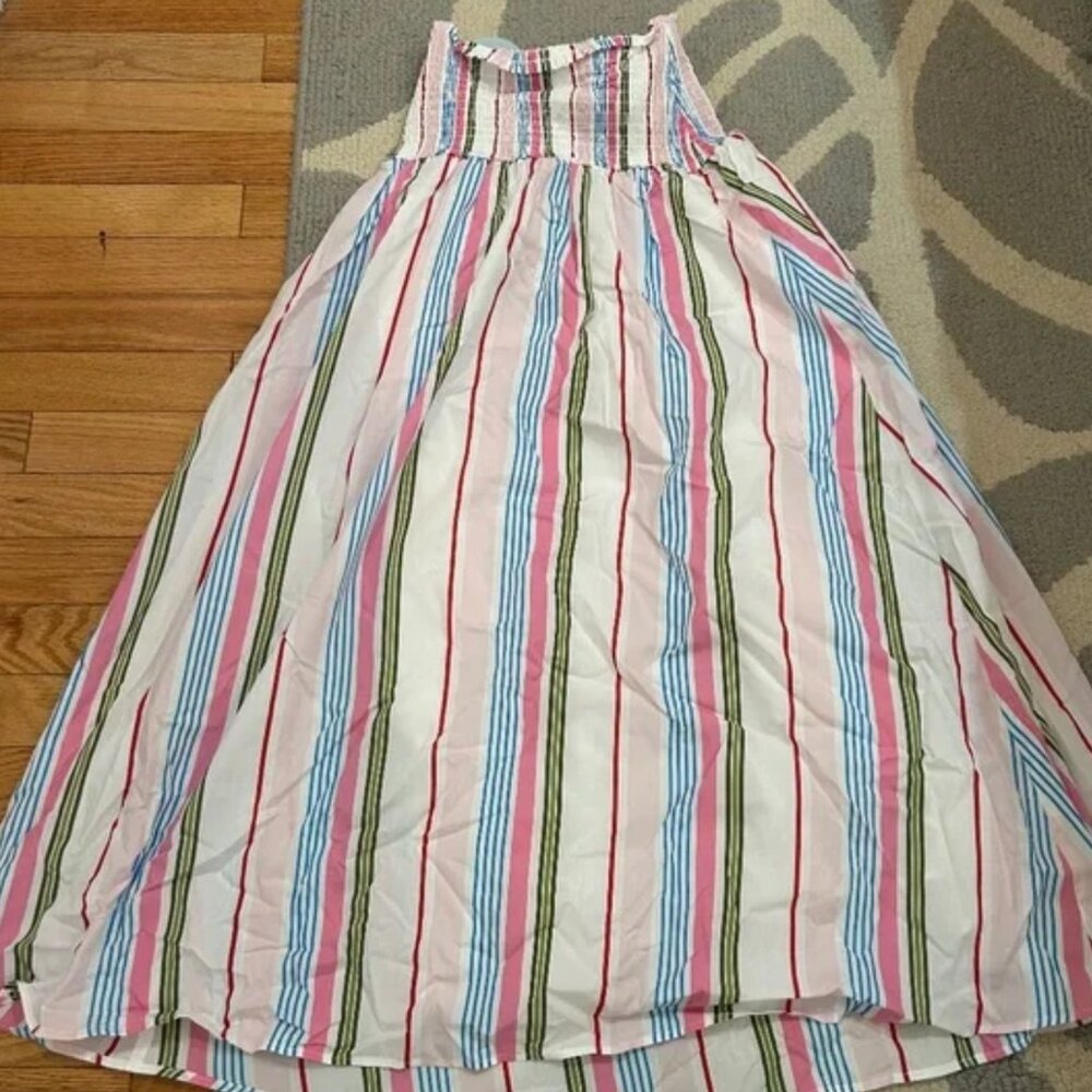 BNWT - Hill House Delphine Skirt Blue Pink Stripes
